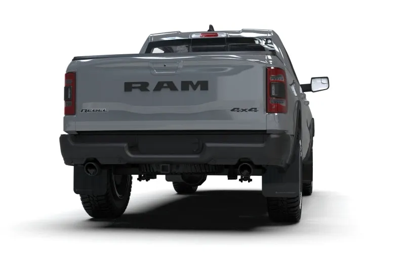 Rally Armor 19-24 Dodge Ram 1500 Rebel Black UR Mud Flap w/Dark Grey Logo